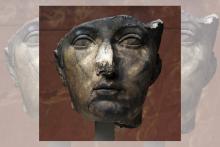 Photo de la sculpture du portrait de Sabine, femme de l'empereur Hadrien